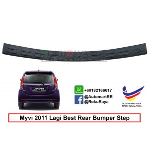 Perodua Myvi ( 2nd Gen ) 2011 Lagi Best Custom Fit Original ABS Car Rear Bumper Step Scratch Guard Garnish Protector